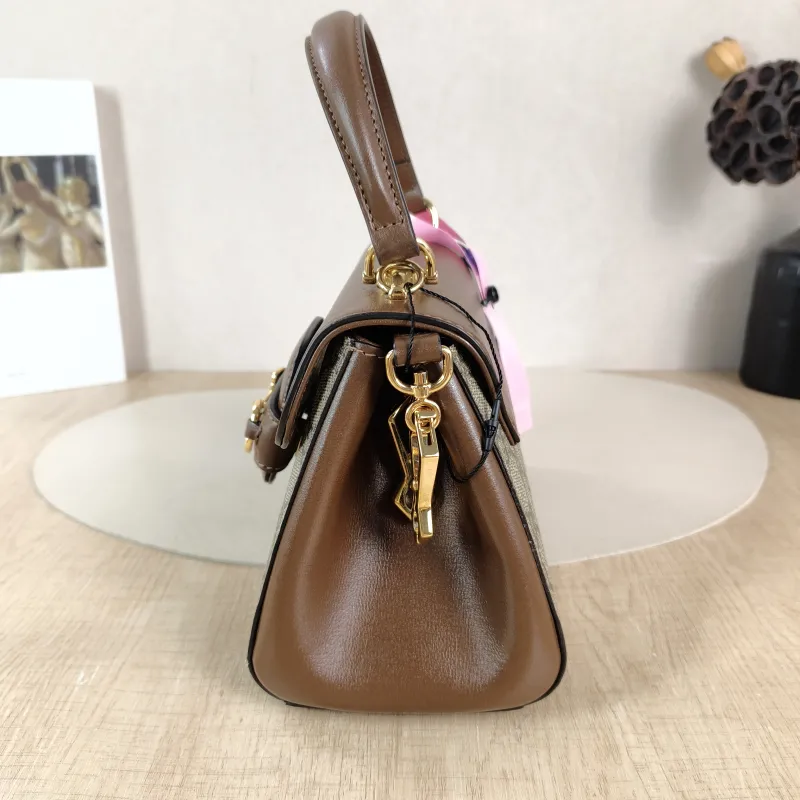 GUCCI Top Handle Bag Horsebit 1955Collection Top Handle Bag Monogram PVC Small 22 × 10.5 × 16 cm — detail view 6 of 12