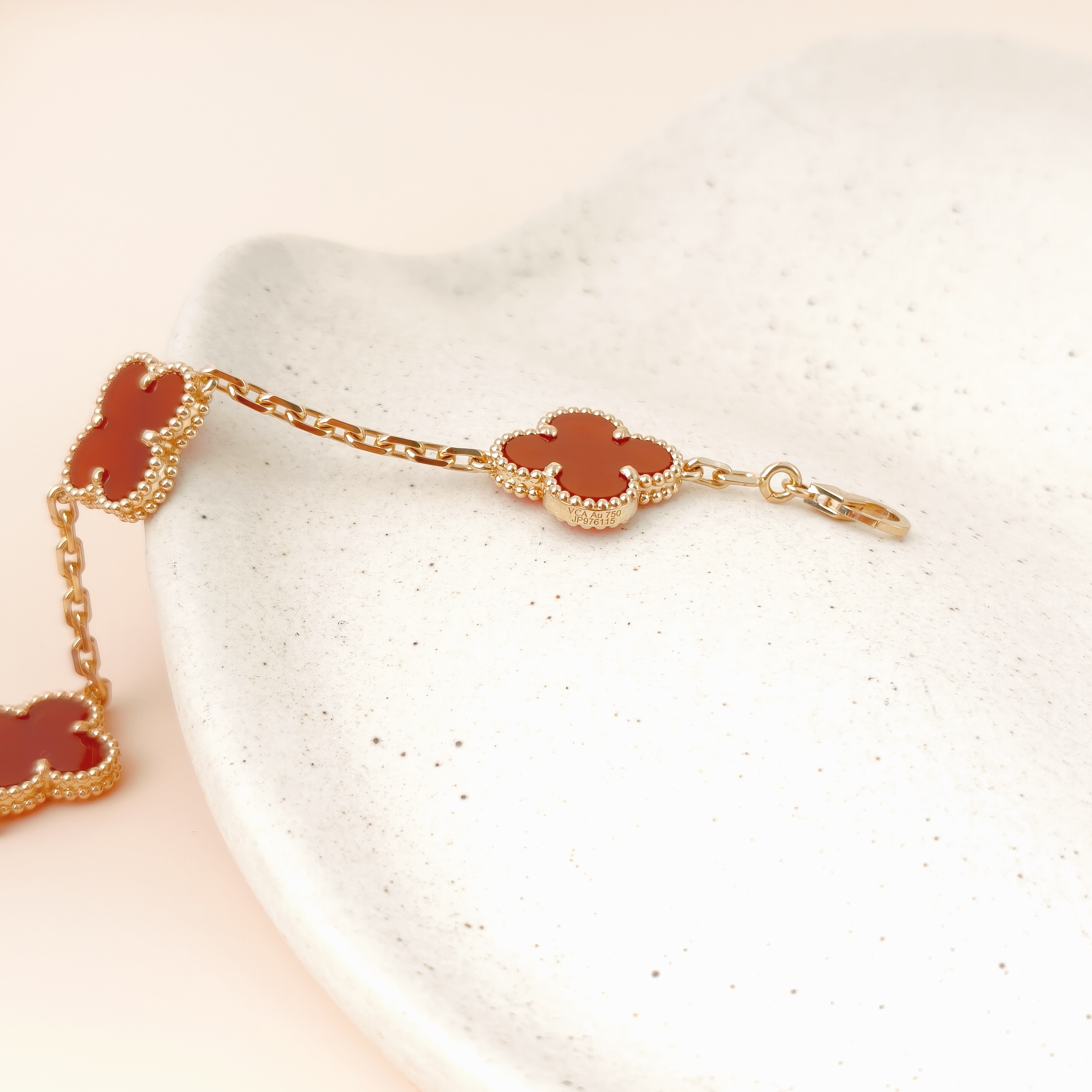 Van Cleef & Arpels Bracelet Alhambra Alhambra Collection Five-Motif Bracelet 18KY ellow Gold Vintage Small19cm โ cover view 12 of 12