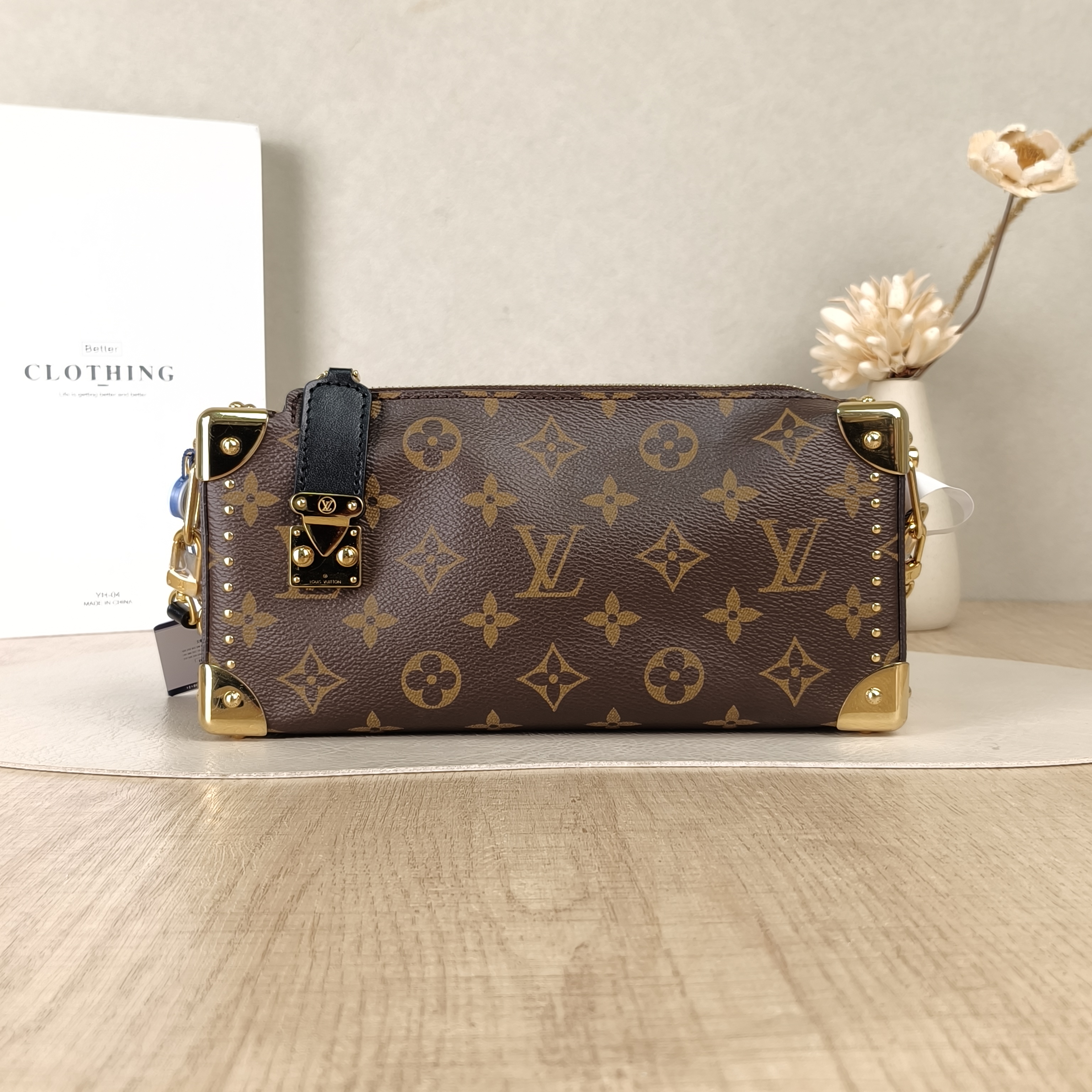 Louis Vuitton Crossbody Bag Slim Trunk Box Monogram PVC Medium23 × 4 × 12 cm