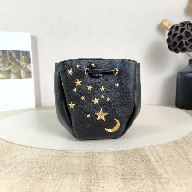 SAINT LAURENT Shoulder Bag Bucket Bag Black Calfskin One Size9 × 8 × 15 cm — cover view 5 of 5