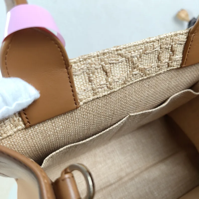 DIOR Top Handle Bag Book Tote Shoulder Strap Edition Brown Woven Small26.5 × 14 × 22 cm — detail view 11 of 11