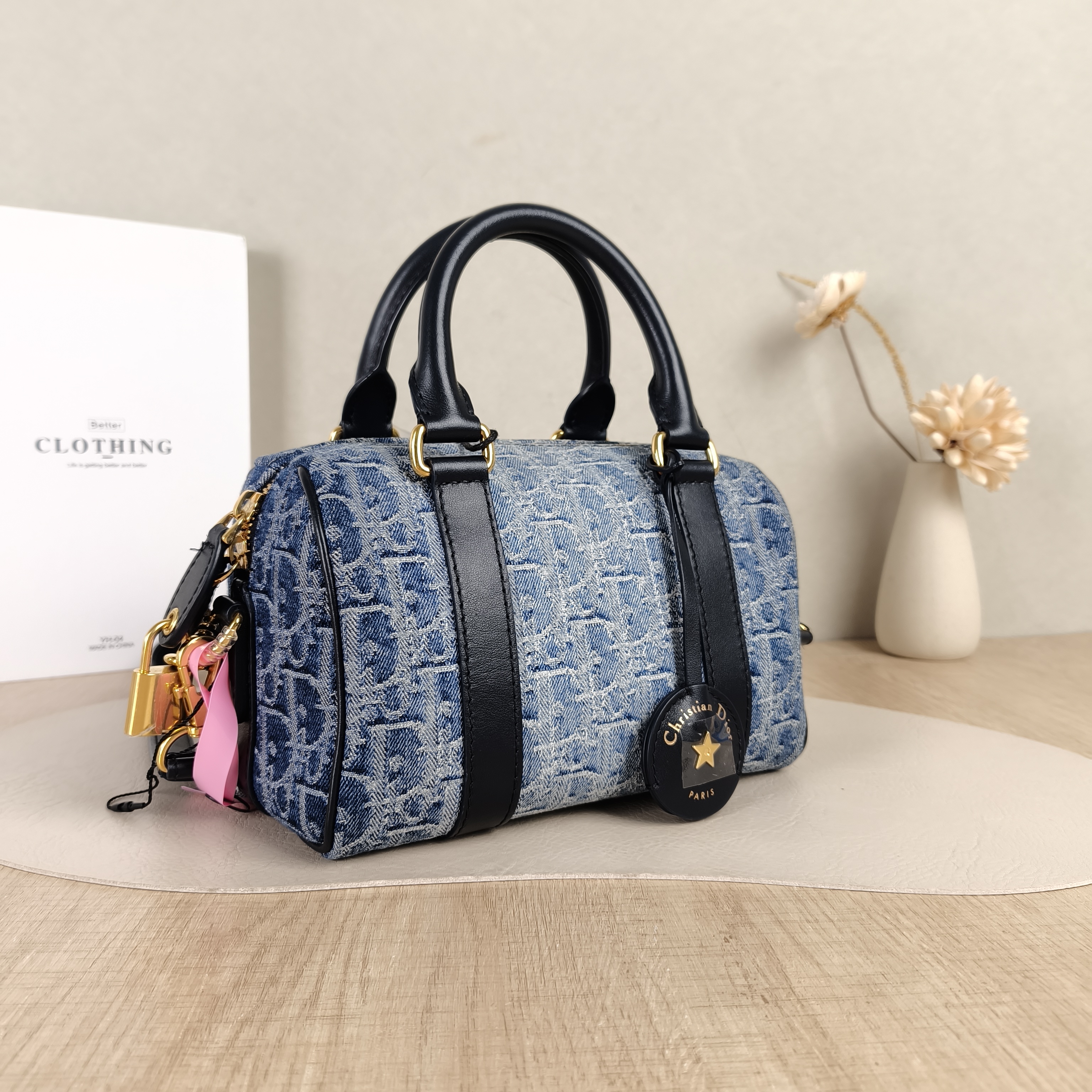 DIOR Crossbody Bag Groove 20 Top Handle Bag Blue Small20.5 × 12 × 13.5 cm — cover view 4 of 5