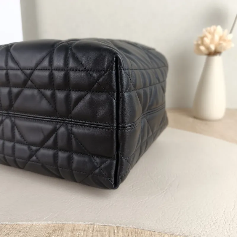 DIOR Shoulder Bag TOUJOURS Edition Black Calfskin Small 18.5 × 12 × 18.5 cm — detail view 6 of 9
