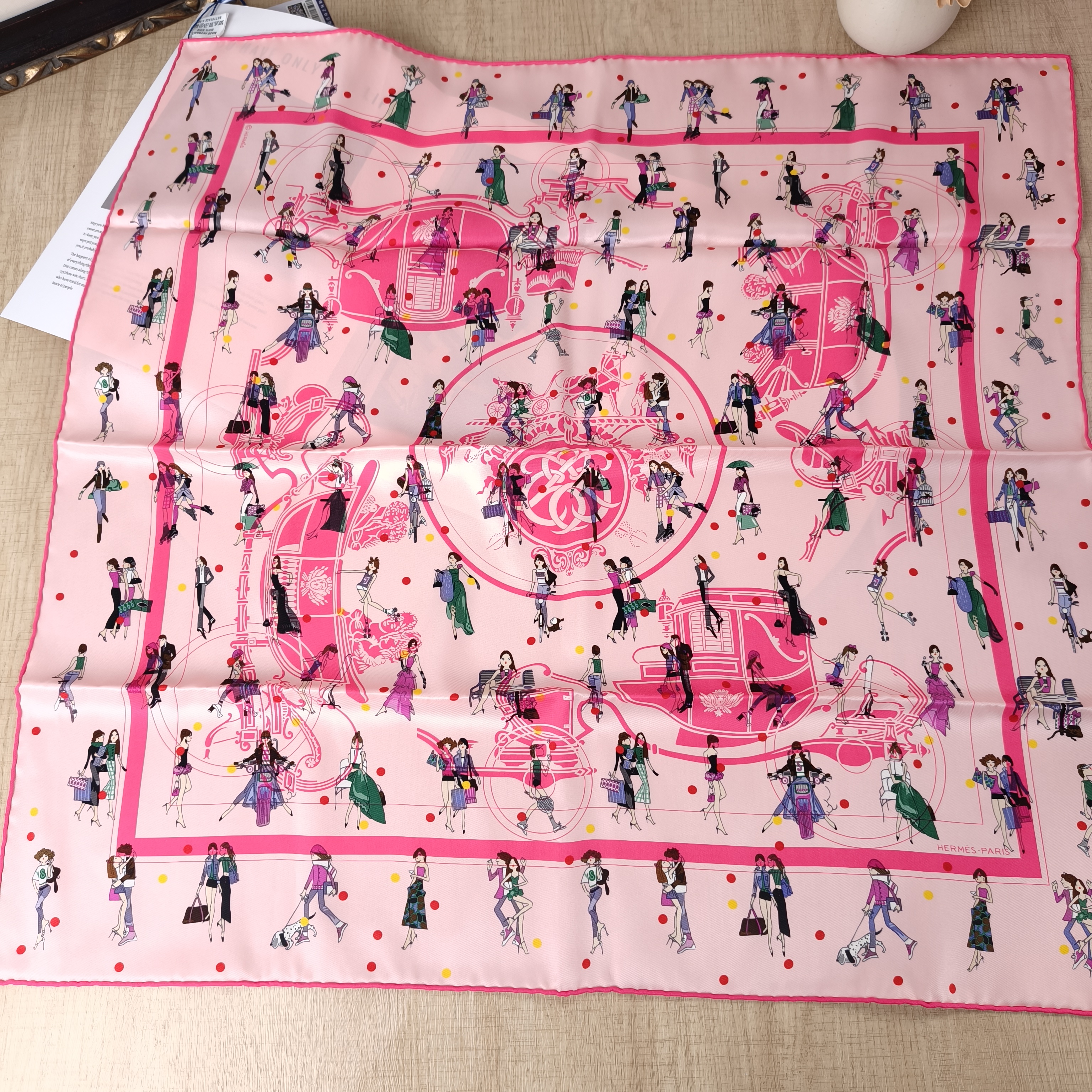 Hermès Pink Silk One Size67*67 — cover view 2 of 13