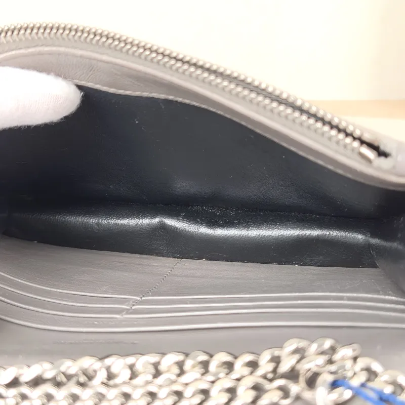 SAINT LAURENT Crossbody Bag KATE Edition Brown Calfskin Small 20 × 5 × 12.5 cm — detail view 9 of 11
