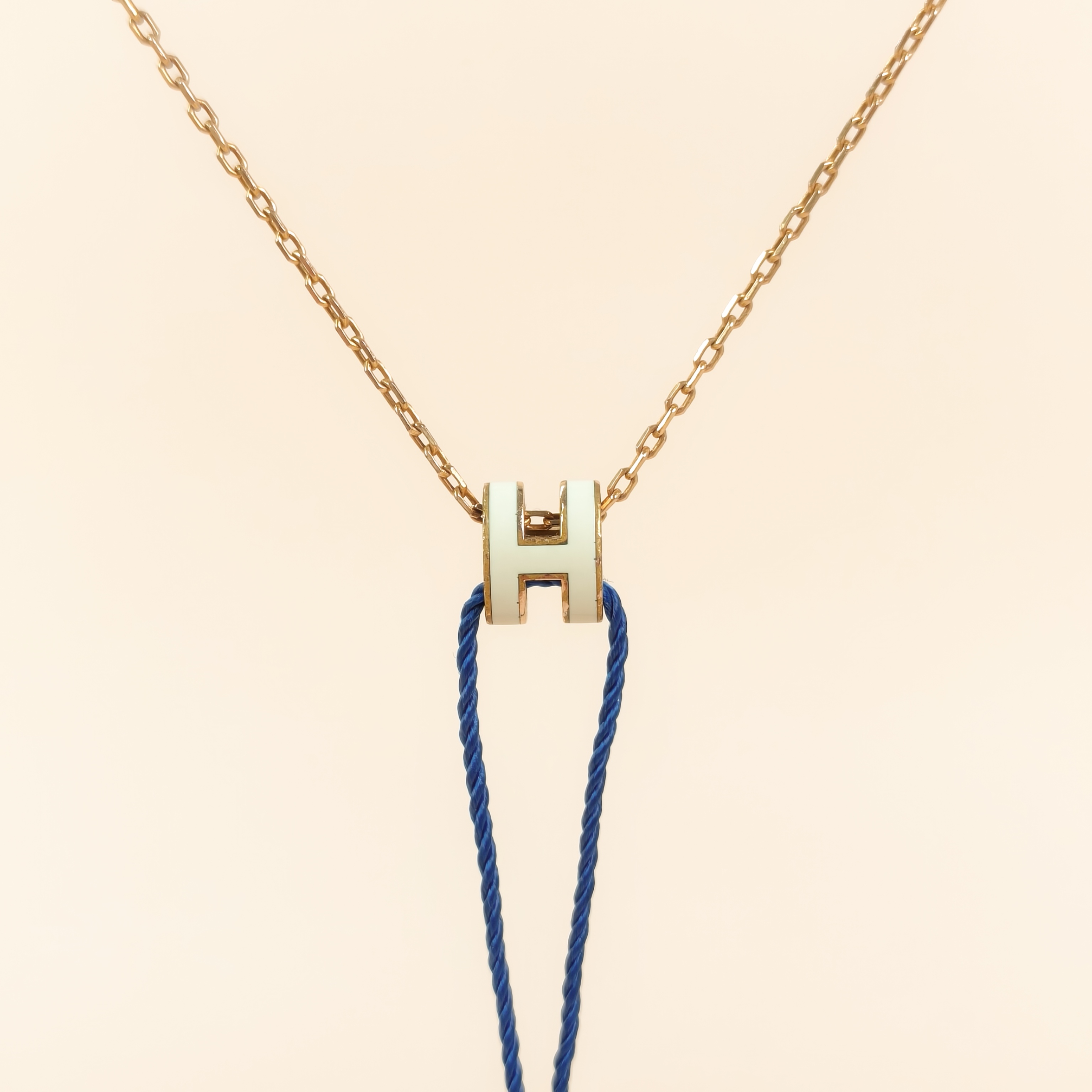 Hermès Necklace Pop HN ecklace White mini42cm