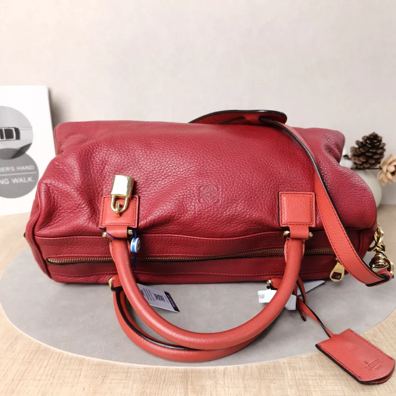 LOEWE Top Handle Bag Top Handle Bag Red Calfskin One Size34 × 16 × 18 cm — detail view 15 of 15