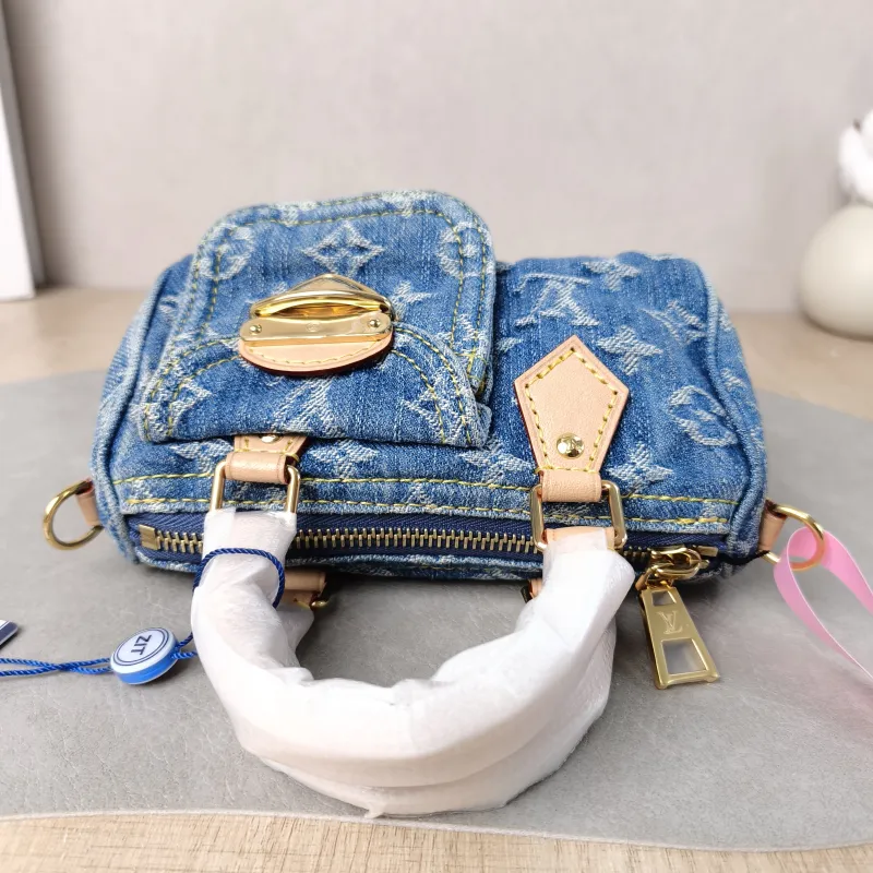 Louis Vuitton Crossbody Bag Speedy Nano Blue Edition nano 16 × 7.5 × 10 cm — detail view 3 of 11