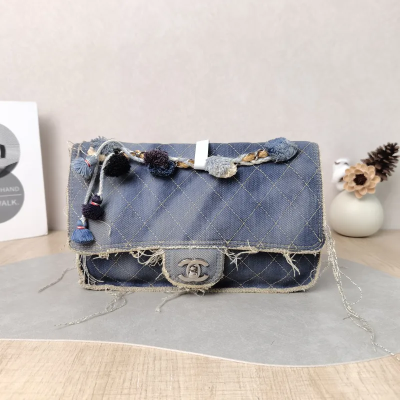 Chanel Crossbody Bag Crossbody Bag Blue 25 × 7 × 14 cm 20