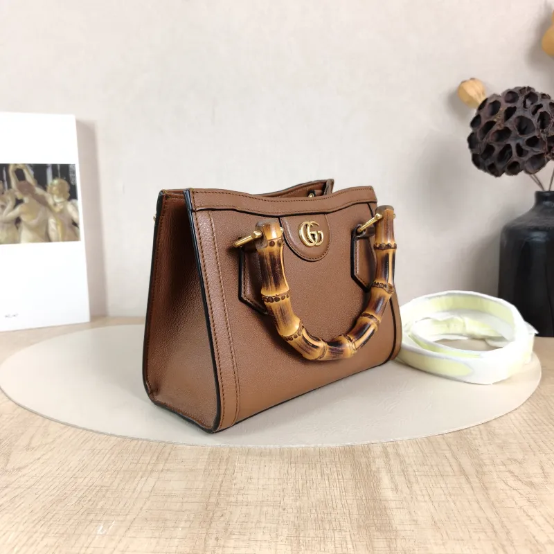 GUCCI Top Handle Bag Diana Top Handle Bag Caramel Calfskin Small 20 × 10 × 16 cm — cover view 5 of 6
