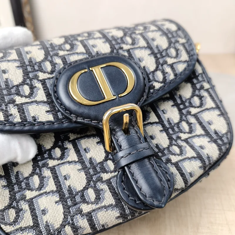 DIOR Crossbody Bag Bobby Blue Canvas Small18 × 5 × 14 cm — detail view 16 of 17