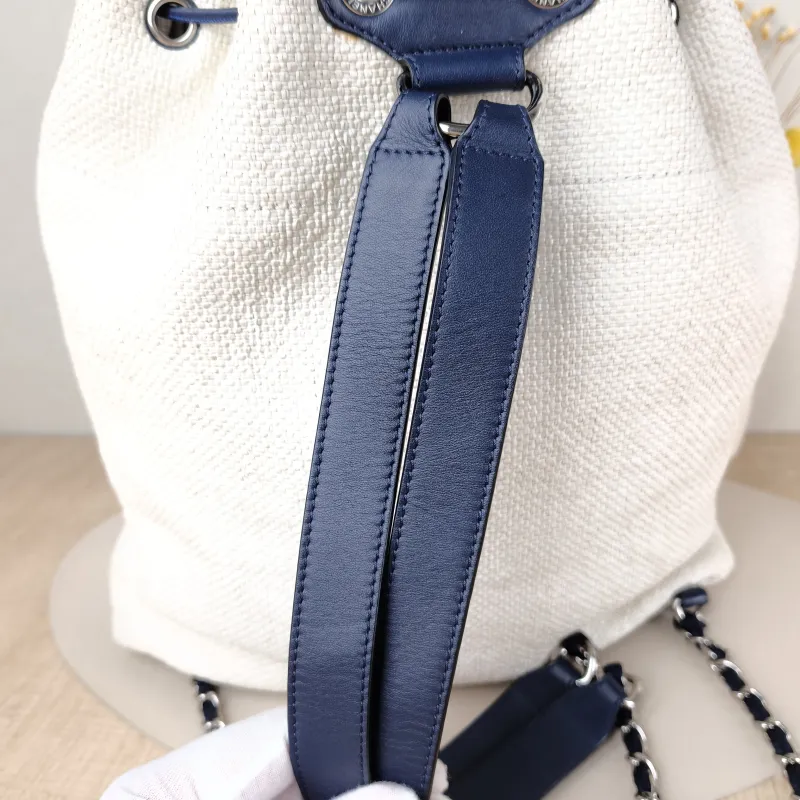 Chanel Backpack Backpack White Blue One Size 33 × 12 × 39 cm 23 — detail view 2 of 10