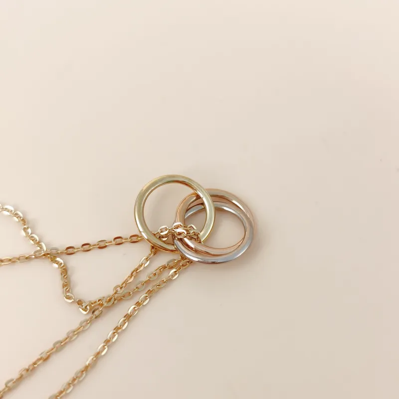 CARTIER Necklace Trinity Collection Necklace 18KW hite Gold Yellow Gold Rose Gold Mini 40cm — cover view 5 of 9