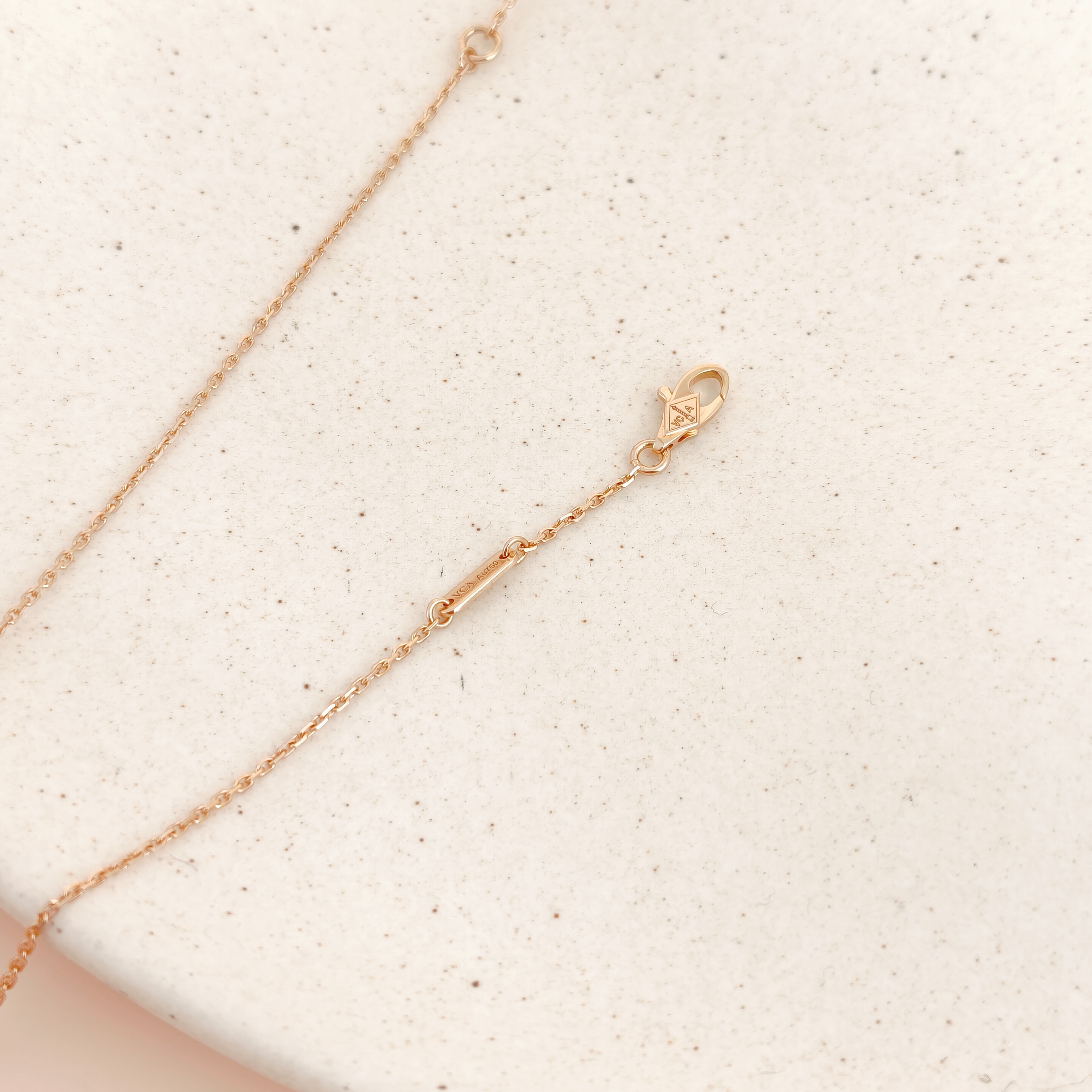 Van Cleef & Arpels Necklace Alhambra 18KR ose Gold Sweet Mini40cm — cover view 3 of 8