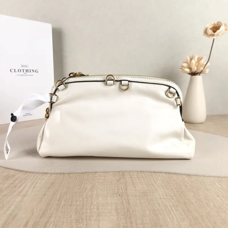 Miumiu Shoulder Bag Caprice White Calfskin One Size 24 × 8.5 × 14 cm — cover view 4 of 5