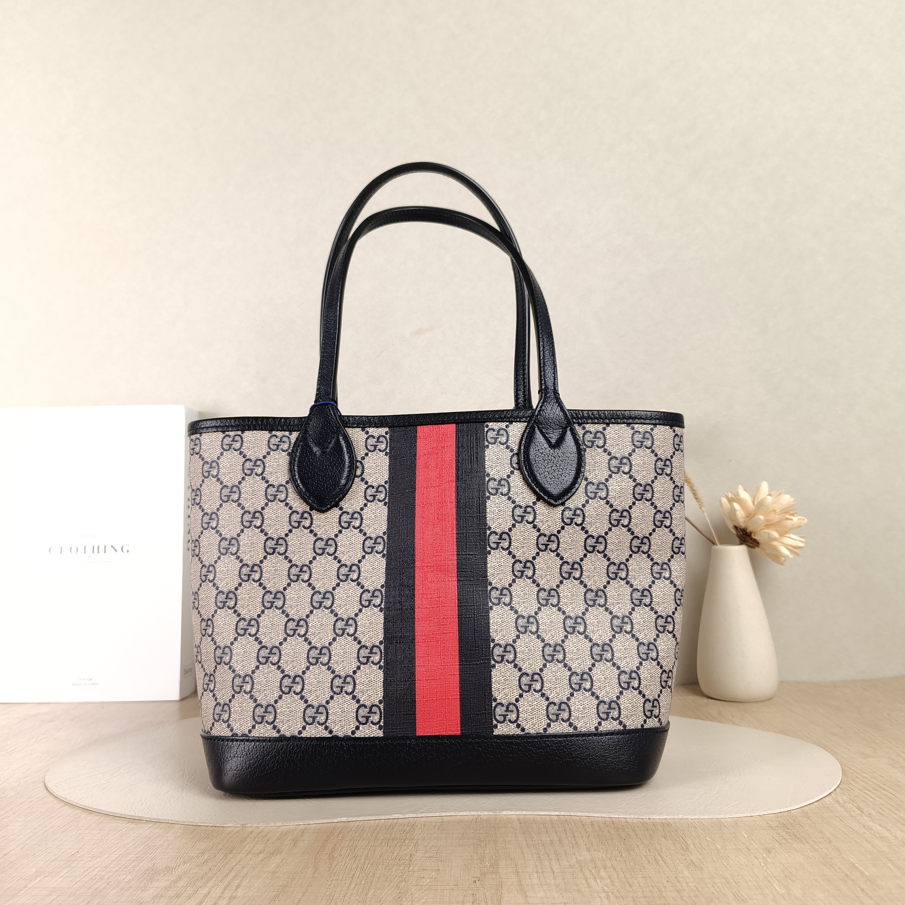 GUCCI Top Handle Bag Ophidia Tote Bag Shoulder Strap Edition Colorblock PVC Small25 × 12 × 22 cm