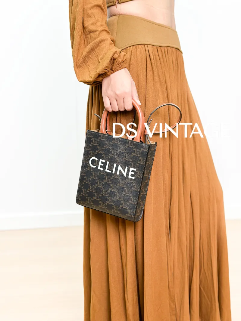 CELINE Crossbody Bag CABAS Mini Monogram PV Cmini17 × 4 × 20.5 cm — on-model view 3 of 3