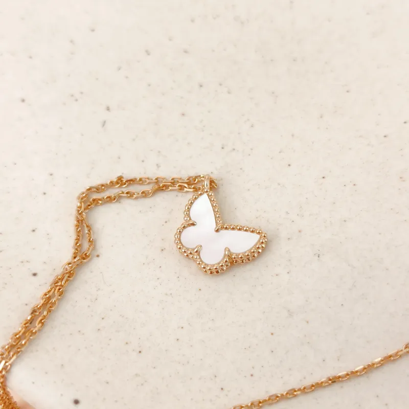 Van Cleef & Arpels Necklace Lucky Alhambra Necklace Pearl · White Mother-of-Pearl18KY ellow Gold One Size39cm — cover view 9 of 11