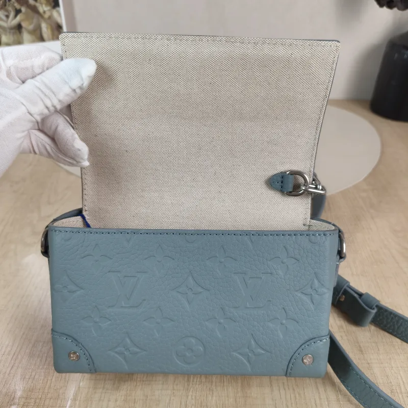 Louis Vuitton Crossbody Bag Steamer Box Green Calfskin Mini 18 × 6.5 × 11 cm — detail view 13 of 13