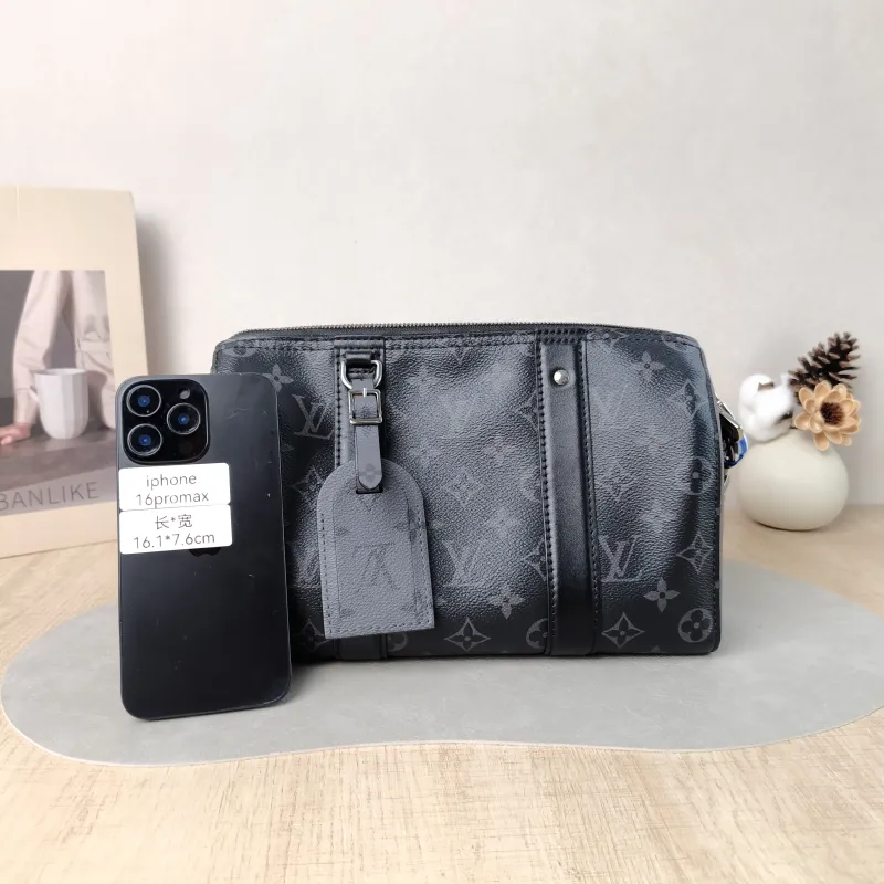 Louis Vuitton Crossbody Bag City Keepall Black PVC Medium 27 × 13 × 17 cm — cover view 5 of 5