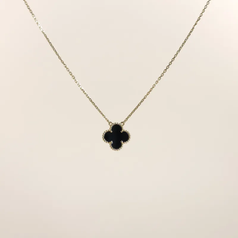 Van Cleef & Arpels Necklace Alhambra Alhambra Collection Necklace 18KY ellow Gold Vintage Small 47cm