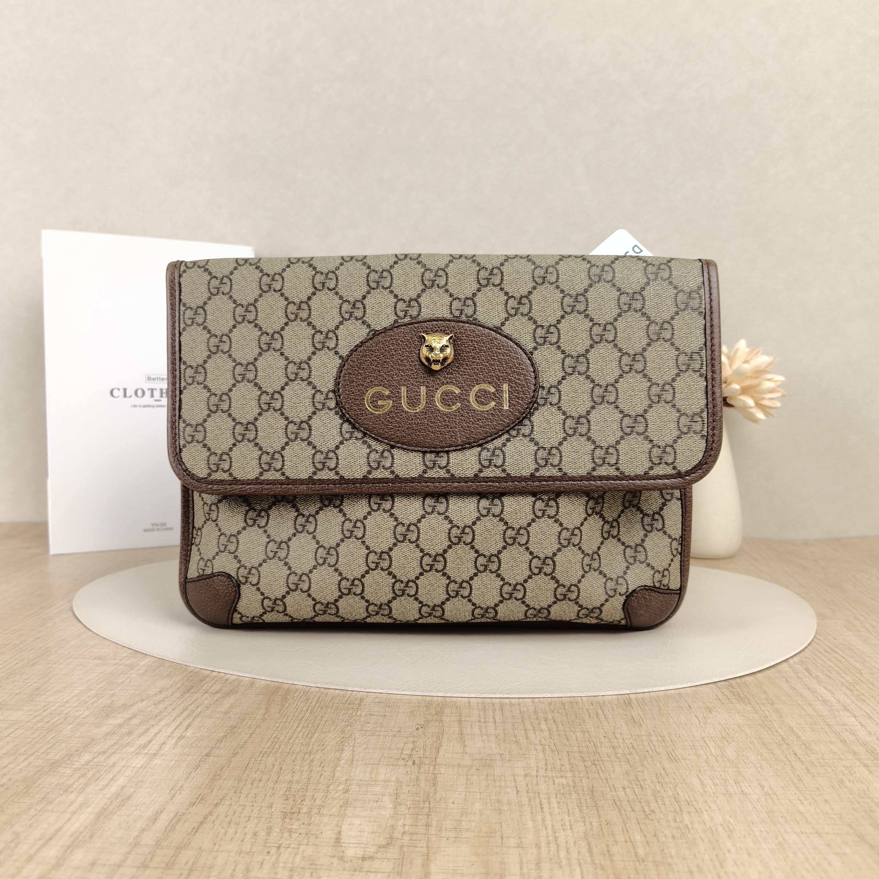 GUCCI Crossbody Bag Neo Vintage Monogram PVC Medium30 × 4 × 22 cm