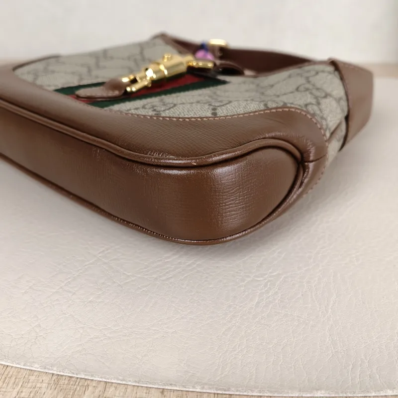 GUCCI Shoulder Bag Jackie 1961Collection Monogram PVC Mini 19 × 3 × 13 cm — detail view 11 of 11