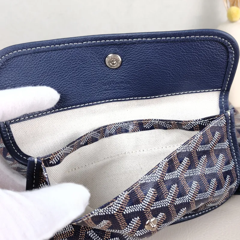 GOYARD Shoulder Bag Boheme Hobo​ Blue PVC Small 43 × 14 × 27 cm — detail view 3 of 11