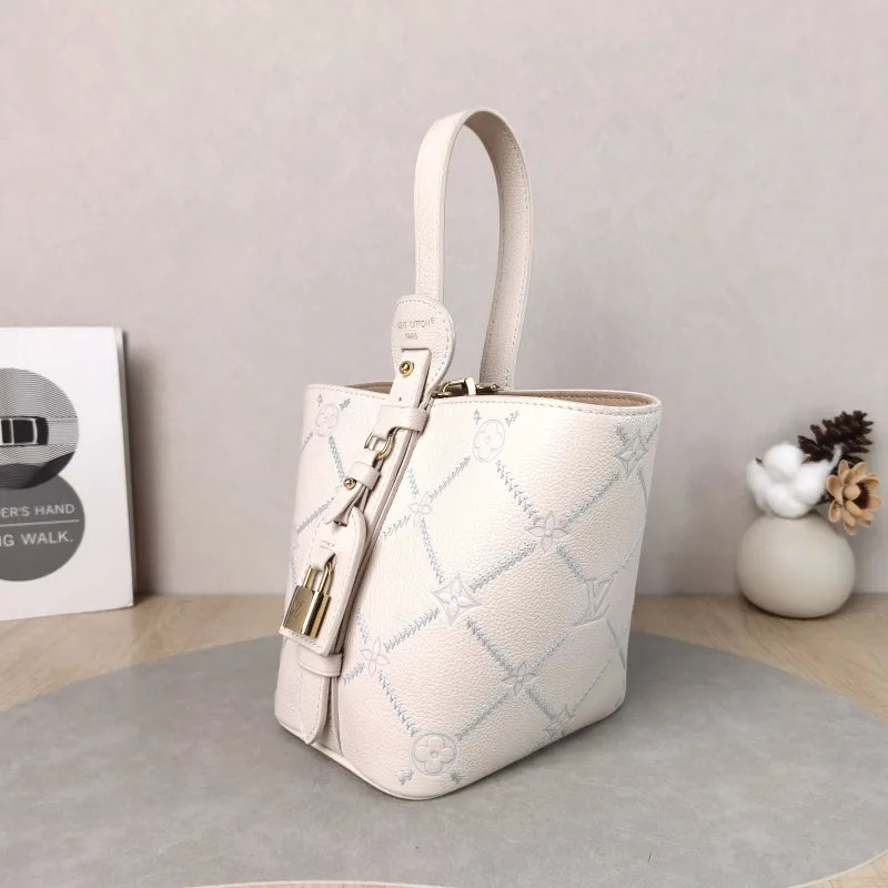 Louis Vuitton Top Handle Bag ALL IN BB White · Blue Calfskin BB 16 × 12 × 18 cm — cover view 2 of 6