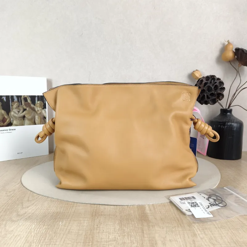 LOEWE Crossbody Bag Flamenco Yellow Calfskin Medium 30 × 10.5 × 24.5 cm — cover view 6 of 6