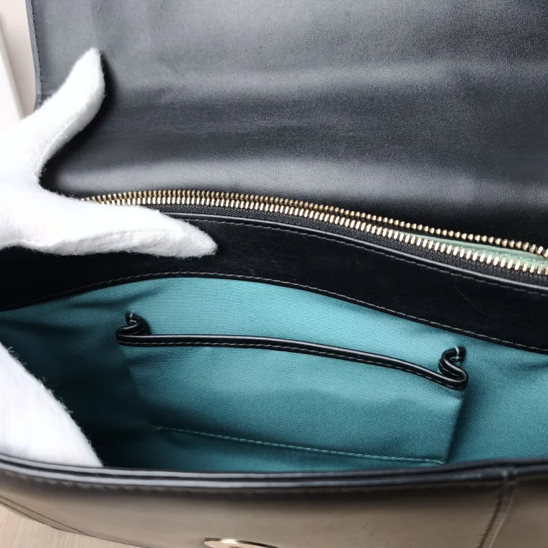 Bvlgari Shoulder Bag Serpenti Forever Collection Crossbody Bag Black Calfskin Medium 27.5 × 7 × 18 cm — detail view 2 of 12