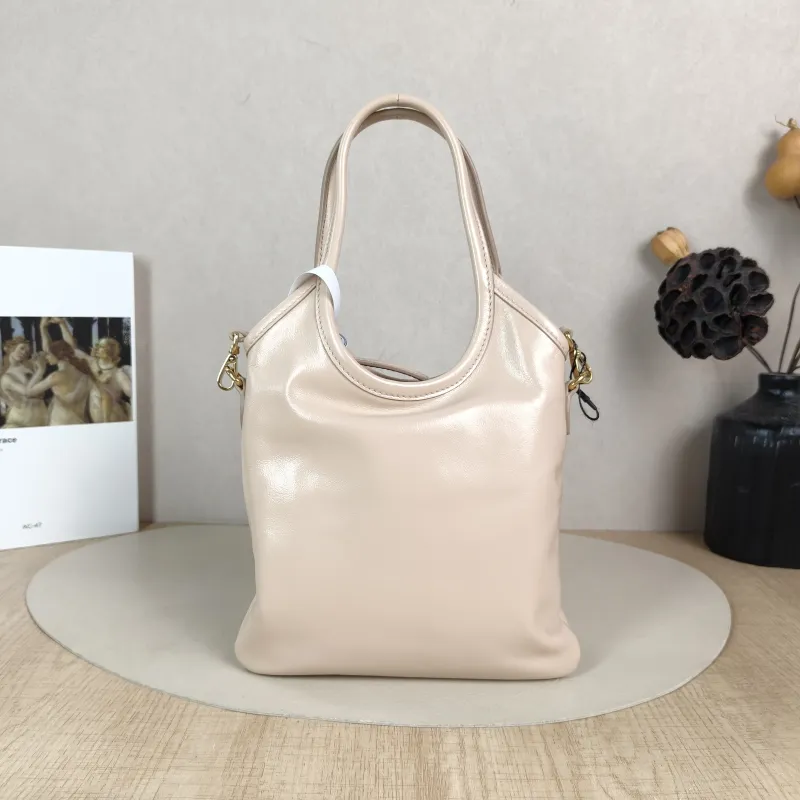 Miumiu Shoulder Bag IVY Tote Shopping Tote Pink Calfskin Mini 20*24 — cover view 2 of 5