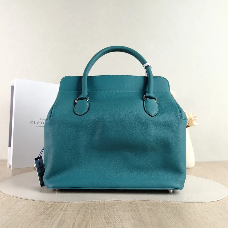 Hermès Top Handle Bag tool box Box Z6 Evercolor Calfskin Medium 26 × 18 × 20 cm R — cover view 3 of 6
