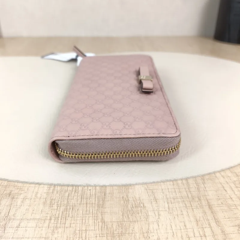 GUCCI Wallet Wallet Pink Calfskin One Size19 × 2.5 × 10 cm — detail view 5 of 10