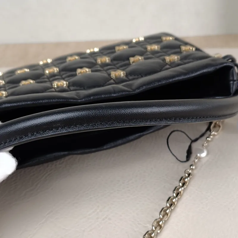 DIOR Crossbody Bag Lady Milly Chain Bag Black Lambskin 19 × 5 × 14 cm — detail view 2 of 10