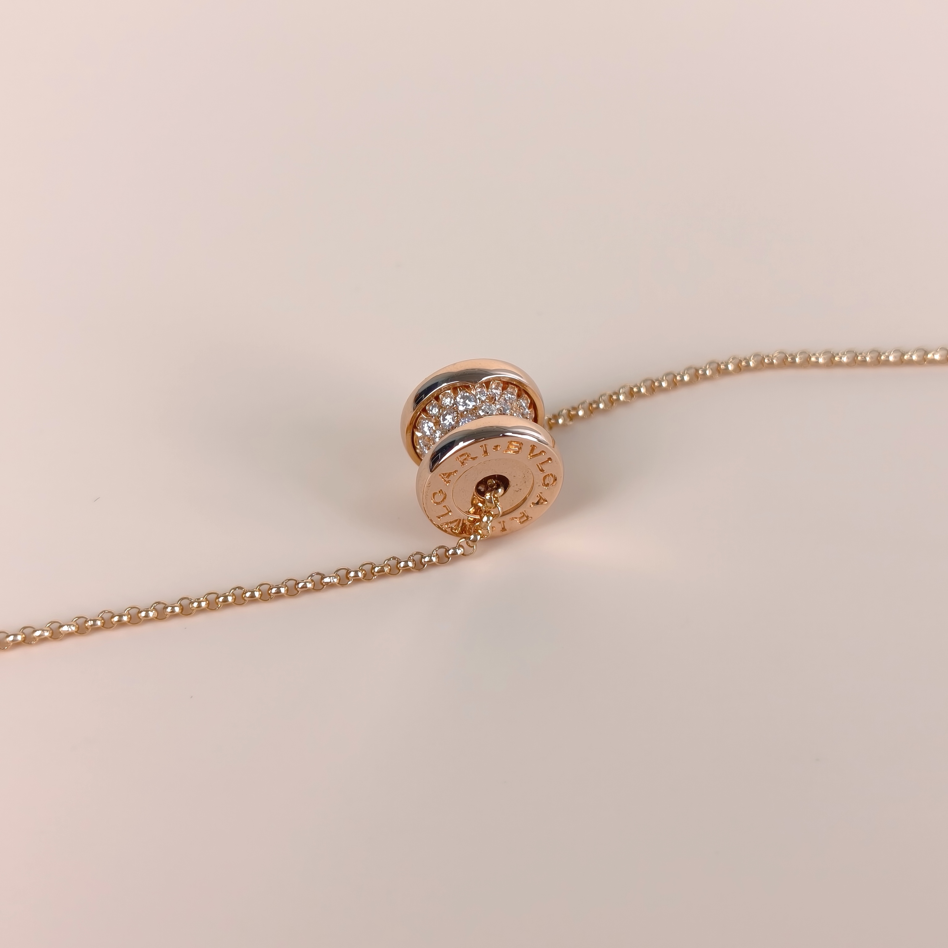 Bvlgari Necklace B.zero1Rose Gold Diamond18KR ose Gold One Size Pendant 0.8cm — cover view 2 of 8
