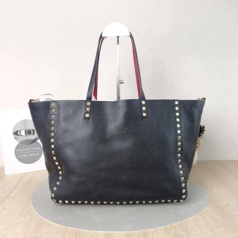 Valentino Top Handle Bag Shoulder Bag Black Calfskin One Size33 × 12 × 26 cm — cover view 2 of 5