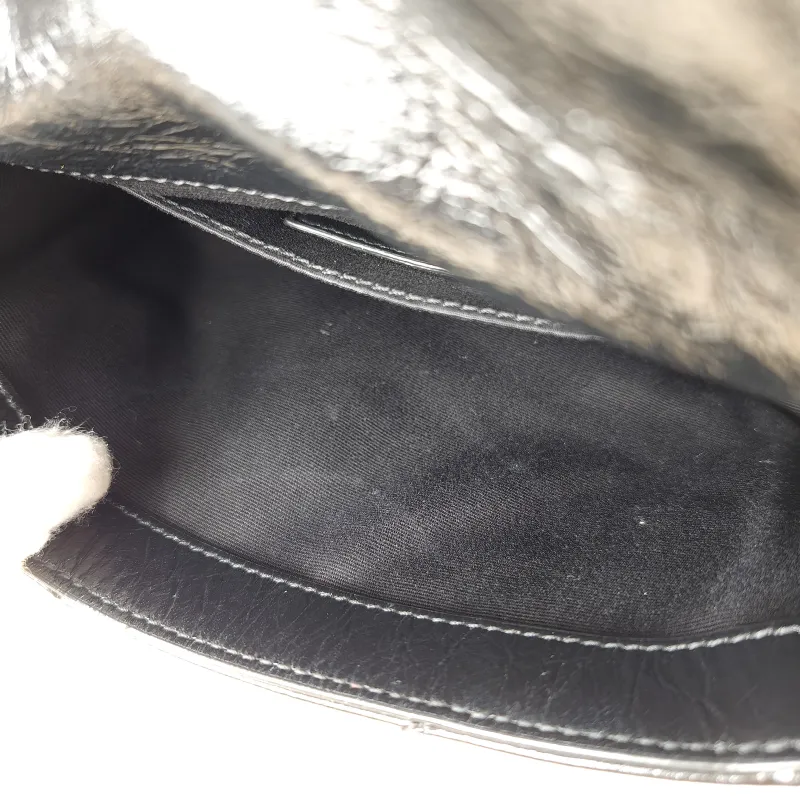 SAINT LAURENT Crossbody Bag Niki Black Waxed Leather Calfskin Mini 18 × 5 × 12.5 cm — detail view 4 of 13