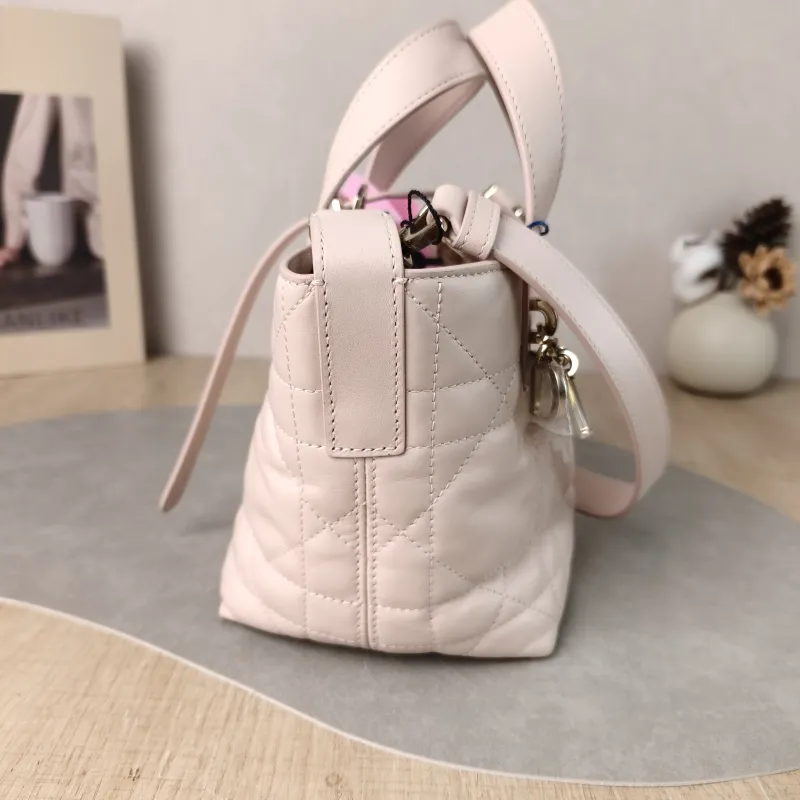 DIOR Top Handle Bag TOUJOURS Edition Pink Calfskin Mini 13 × 12 × 15 cm — detail view 2 of 13