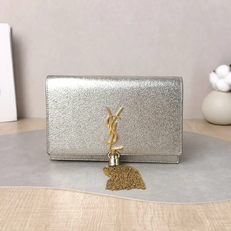 SAINT LAURENT Crossbody Bag KATE Edition Gold Small20 × 5 × 12.5 cm