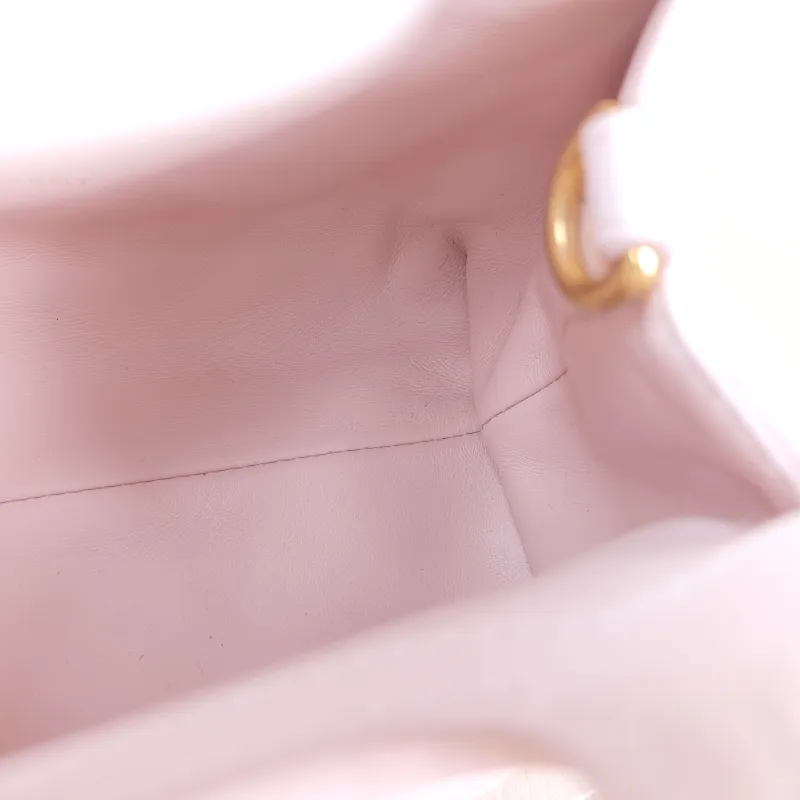 DIOR Crossbody Bag Jolie Top Handle Chain Bag Pink Lambskin Mini 18.5 × 8.5 × 13 cm — detail view 7 of 11