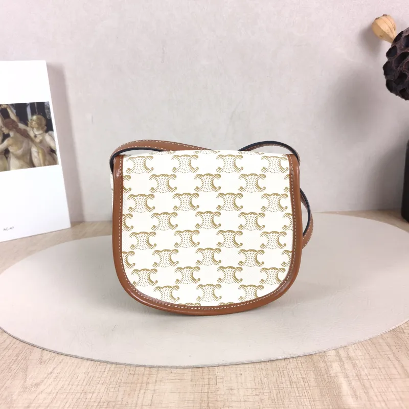 CELINE Crossbody Bag BESACE White PVC Mini 15 × 4 × 11 cm — cover view 2 of 5