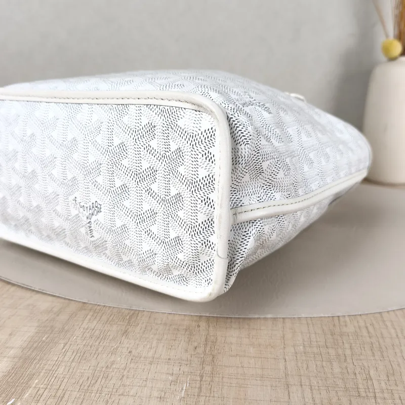GOYARD Top Handle Bag ANJOU Shopping Tote White PV Cmini19.5 × 9 × 19.5 cm — detail view 11 of 11