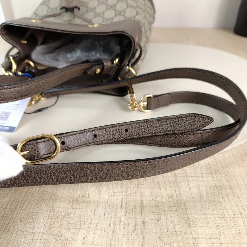 GUCCI Shoulder Bag Ophidia Bucket Bag Monogram PVC Small 20.5 × 11 × 26 cm — detail view 8 of 10