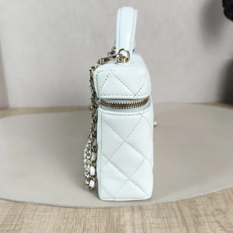 Chanel Crossbody Bag lp Box Bag Top Handle Crossbody Bag Grained Calfskin One Size 19.5 × 5 × 17 cm Conditioned — detail view 12 of 13