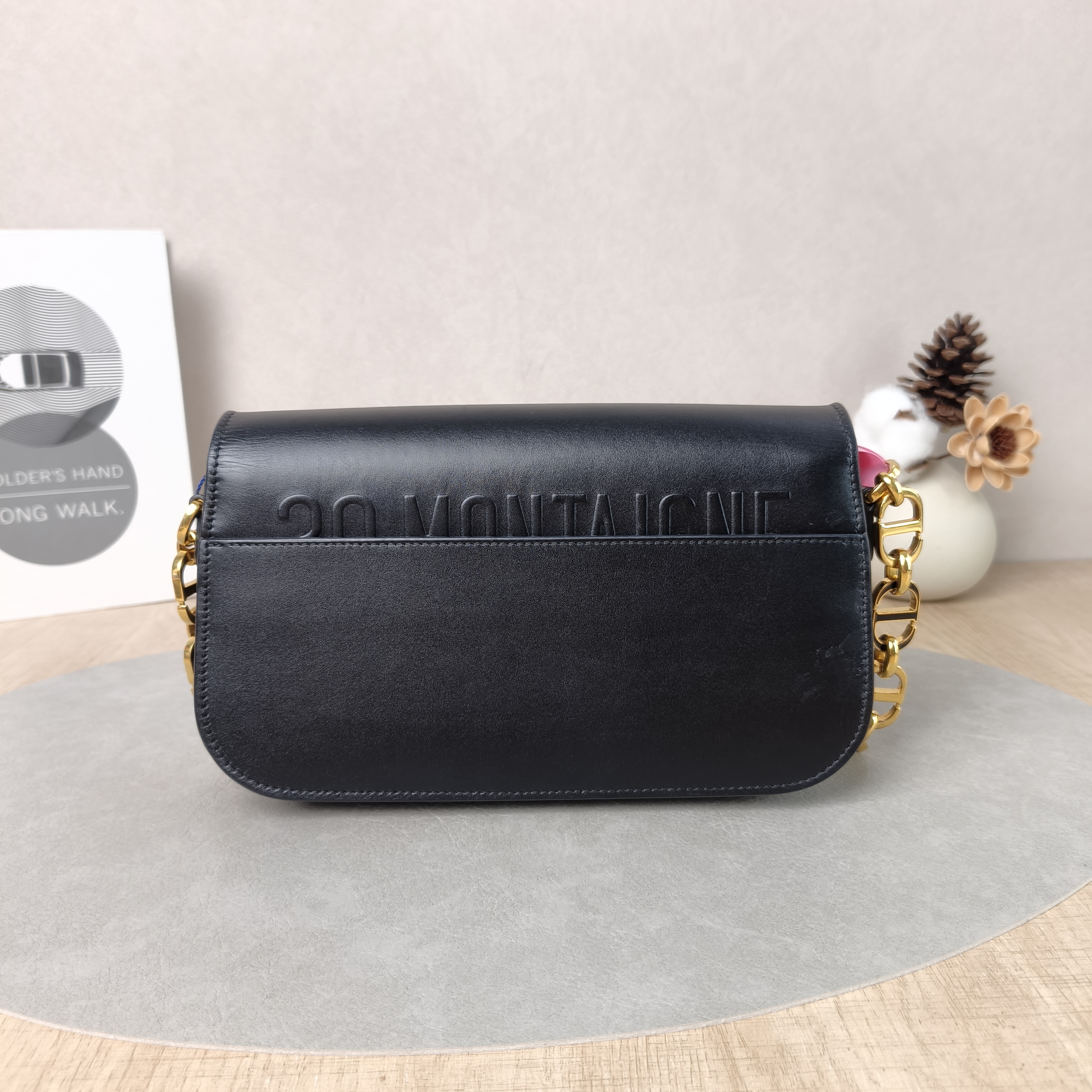 DIOR Crossbody Bag30Montaigne 30 Avenue Black Calfskin Small23 × 6.5 × 13 cm — cover view 3 of 5