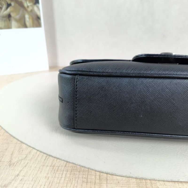 FERRAGAMO Shoulder Bag Shoulder Bag Black Calfskin One Size 24 × 6 × 14 cm — detail view 10 of 14