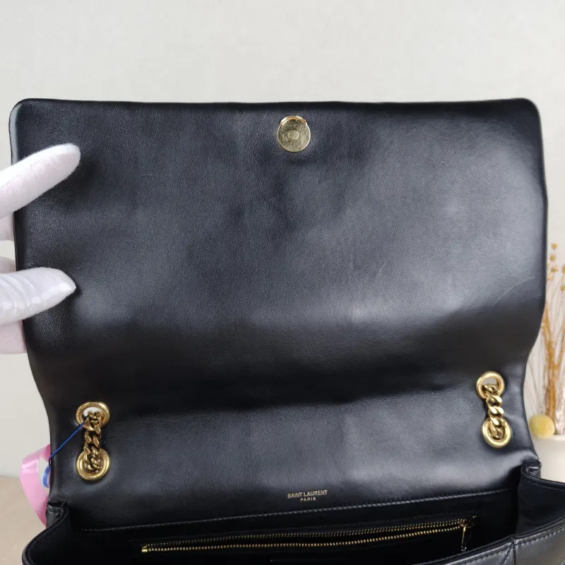 SAINT LAURENT Shoulder Bag Jamie Carre Chain Bag Black Lambskin Large33 × 9 × 22 cm — detail view 7 of 14