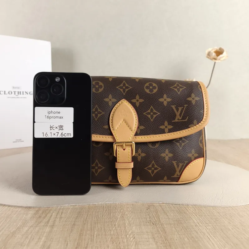 Louis Vuitton Crossbody Bag Diane Baguette Bag Shoulder Strap PVC Small 24 × 9 × 15 cm — cover view 4 of 6