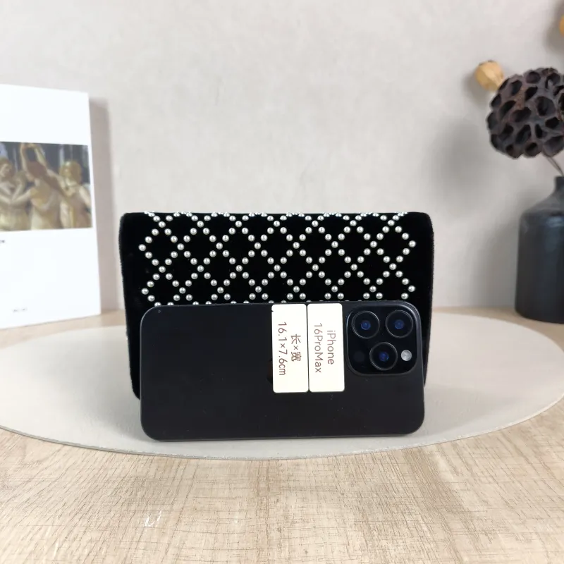 Chanel Crossbody Bag CF Pearl WOC Black Mini 19.2 × 3.5 × 12.3 cm 24 — cover view 2 of 6